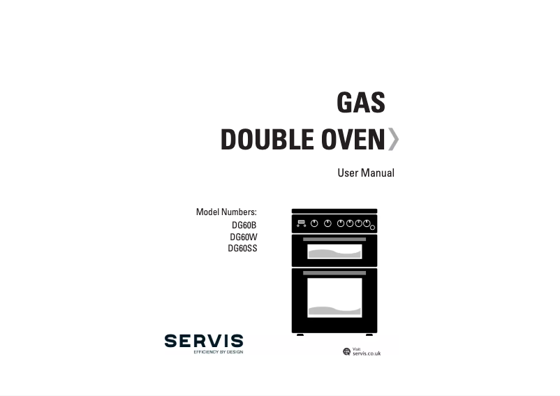 Page n°1 - Manuel utilisateur Servis DG60W
