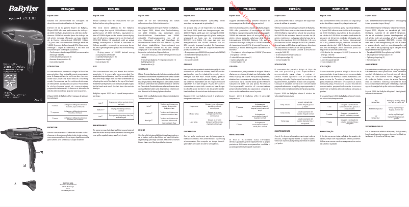 Image de la première page du manuel de l'appareil D302RE