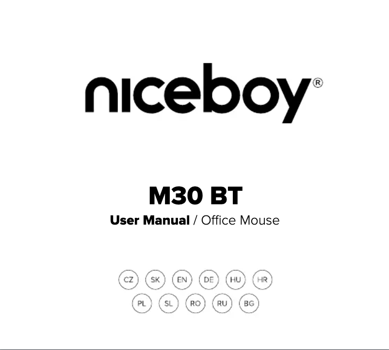 Page 1 de la notice Manuel utilisateur Niceboy M30 BT