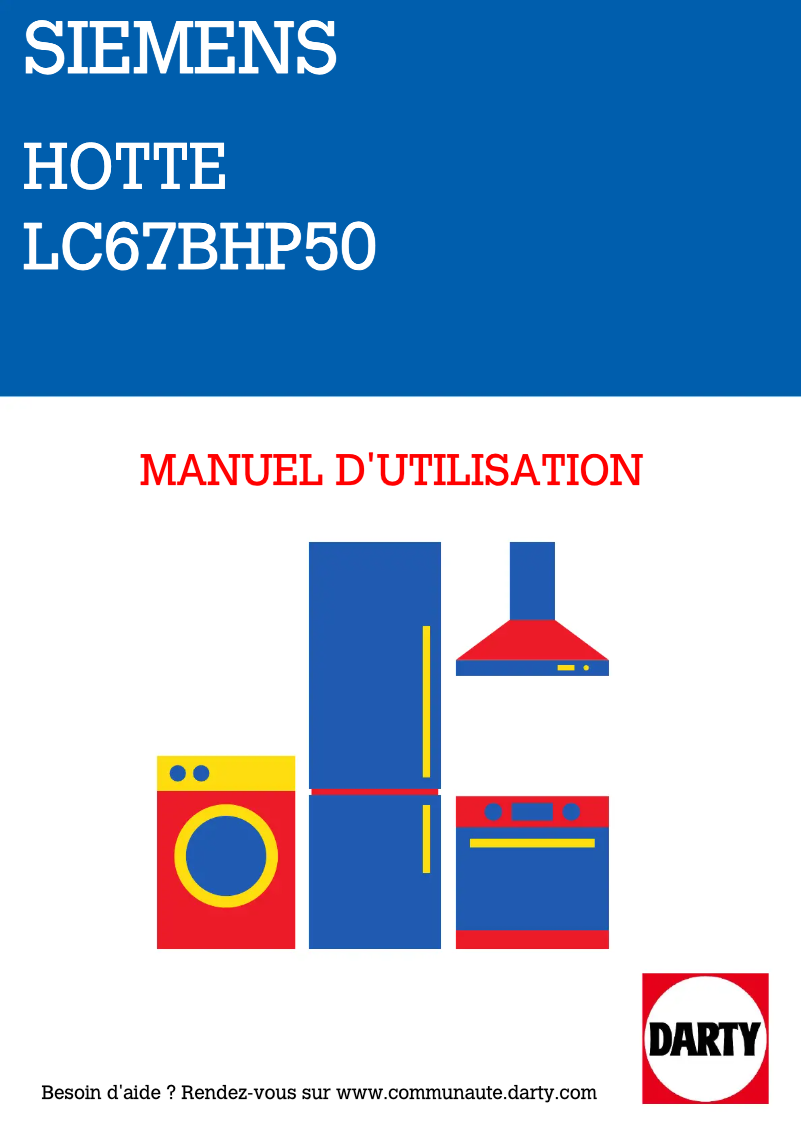 Page n°1 - Manuel utilisateur Siemens LC67BHP50