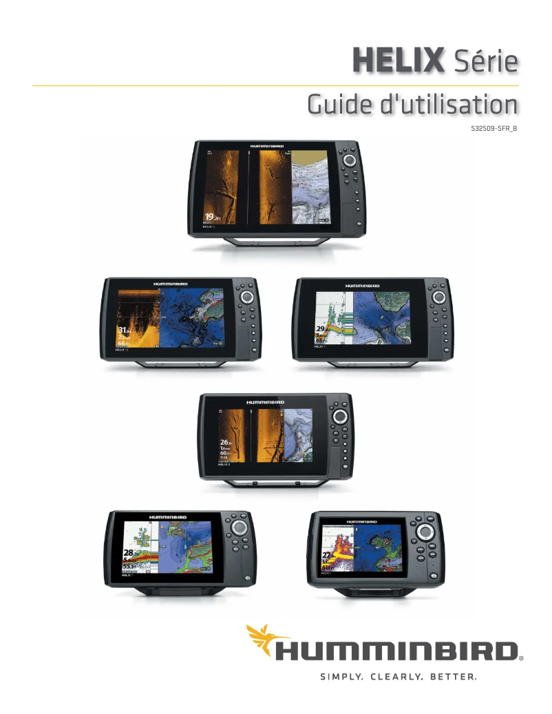 Imagen de la primera página del manual del dispositivo Helix 8 CHIRP MEGA DI GPS G4N
