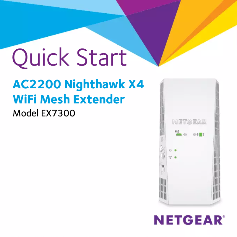 Image de la première page du manuel de l'appareil Nighthawk X4 EX7300