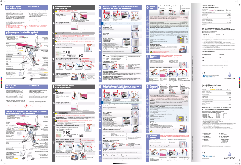 Page 1 de la notice Manuel utilisateur Laurastar Pulse Silver