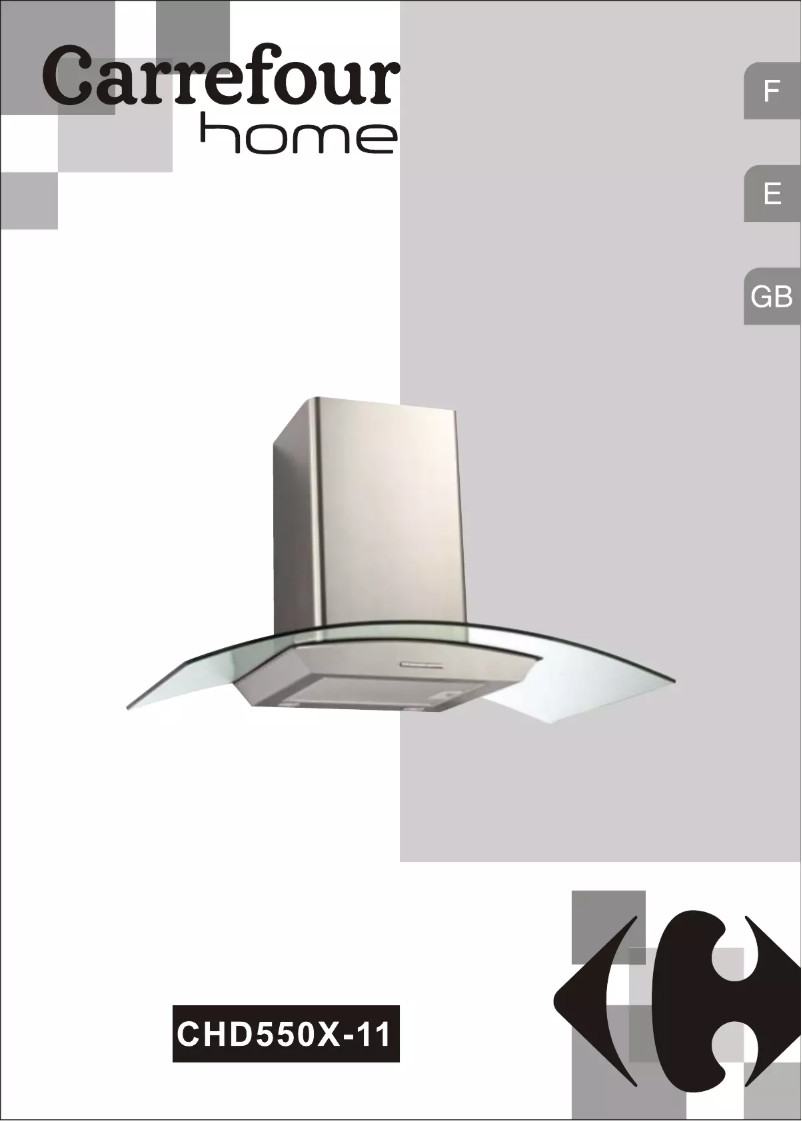 Image de la première page du manuel de l'appareil CHD550X-11