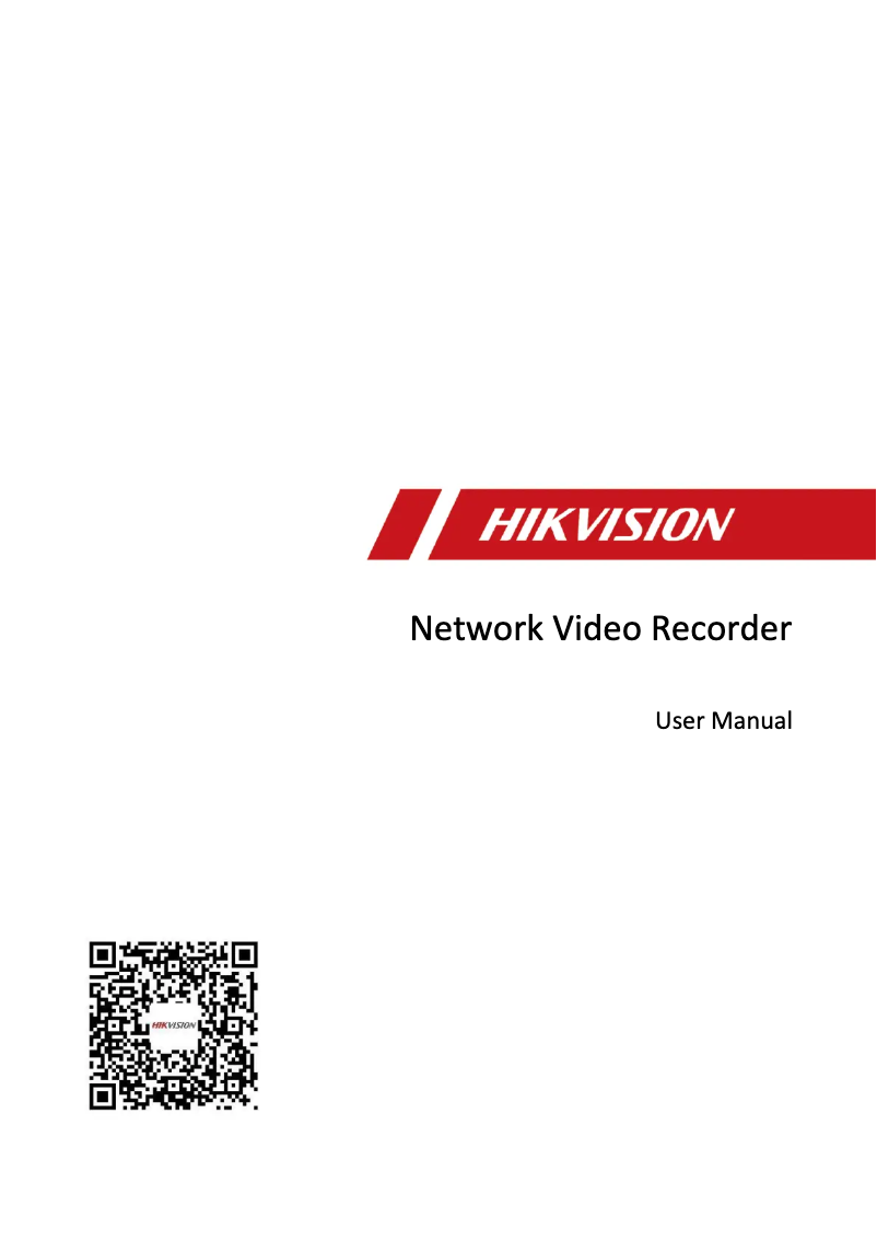 Page 1 de la notice Manuel utilisateur Hikvision DS-7732NI-M4/24P
