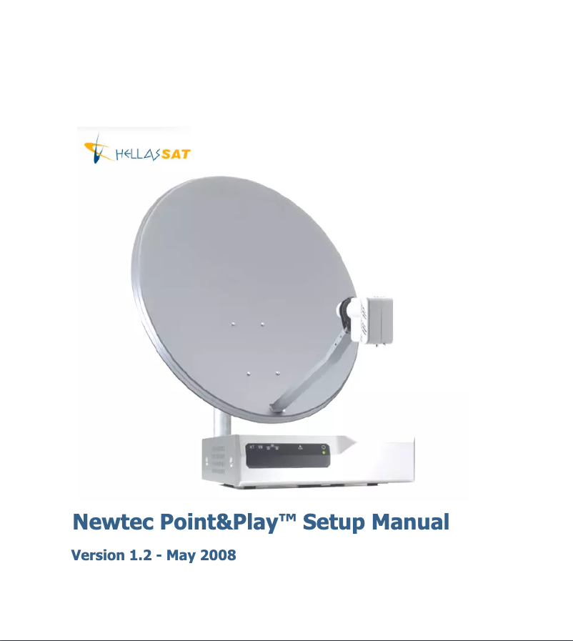 Page n°1 - Manuel utilisateur Hellassat Newtec Point&Play