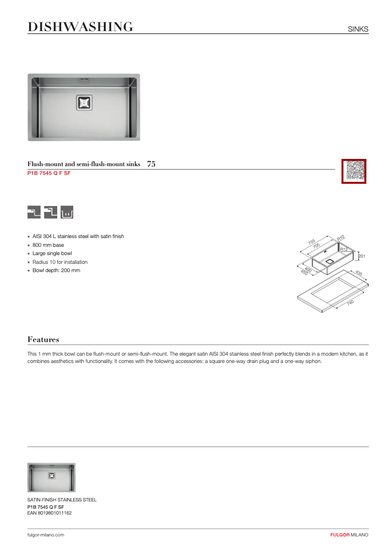 Image de la première page du manuel de l'appareil P1B 7545 Q F-SF