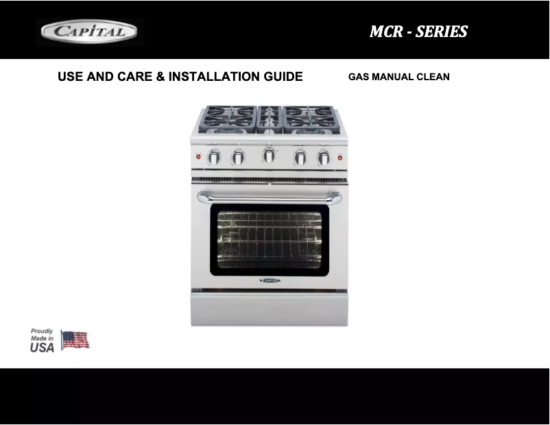 Page n°1 - Manuel utilisateur Capital Precision MCR304L