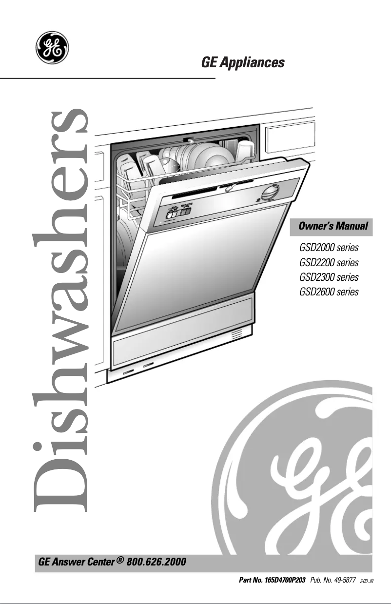 Imagen de la primera página del manual del dispositivo GSD2635FWW