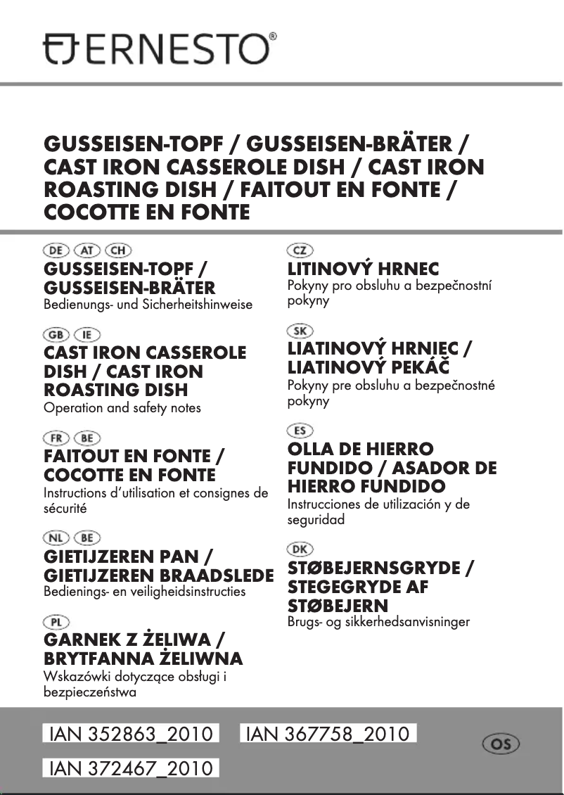 Page n°1 - Manuel utilisateur Ernesto IAN 340044