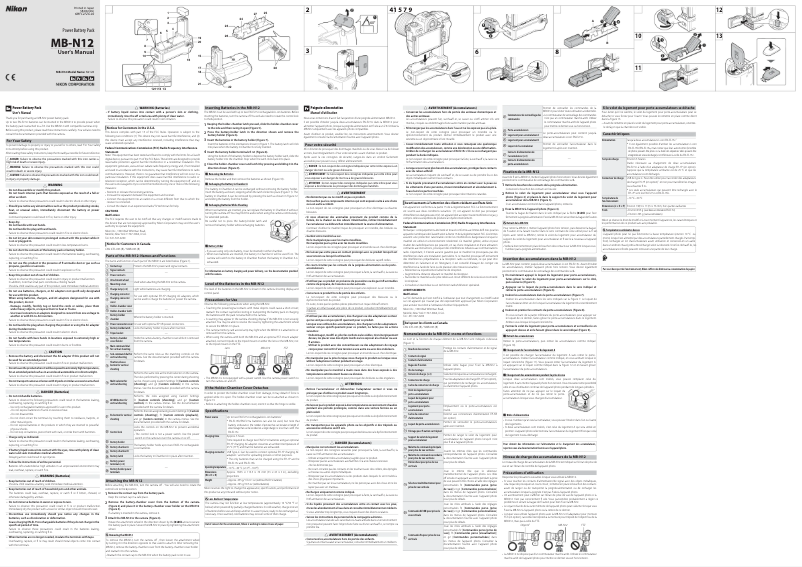 Image de la première page du manuel de l'appareil MB-N12