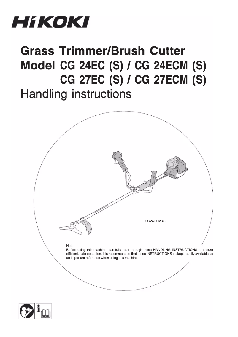Page n°1 - Manuel utilisateur HiKOKI CG 24EC(S)