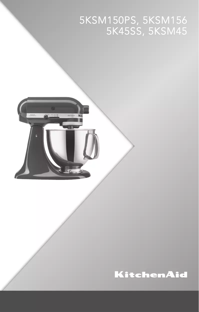 Page n°1 - Manuel utilisateur KitchenAid 5KSM156PS