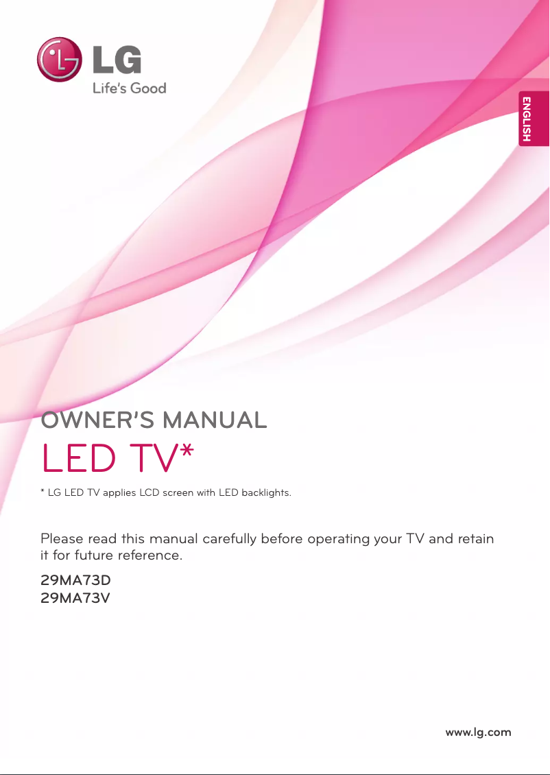 Página 1 del manual Manual de usuario LG 29MA73