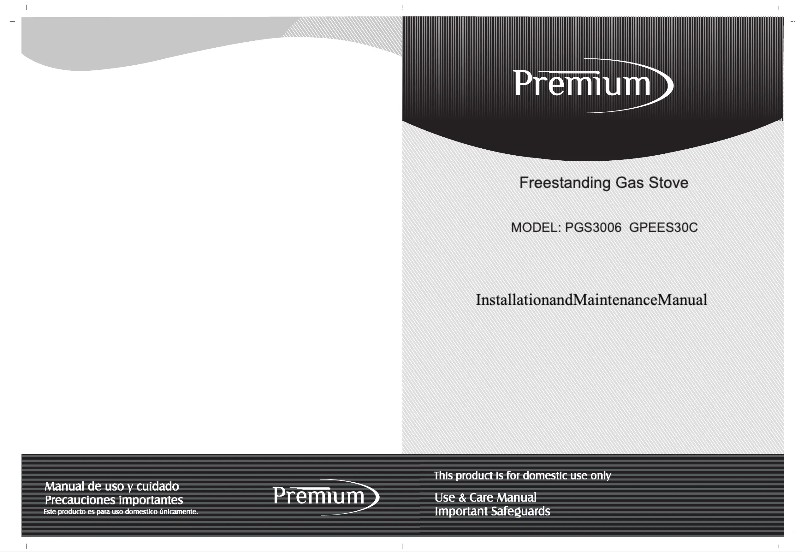 Imagen de la primera página del manual del dispositivo PGS3006