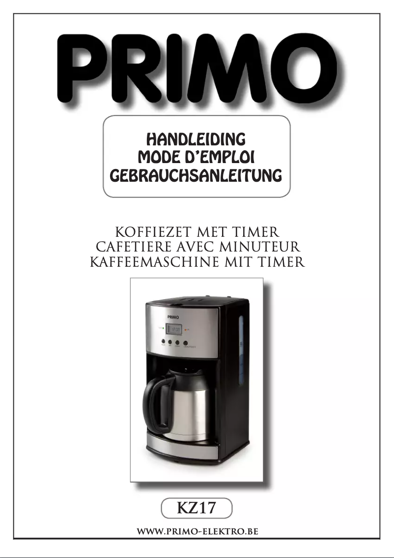 Página 1 del manual Manual de usuario Primo KZ17