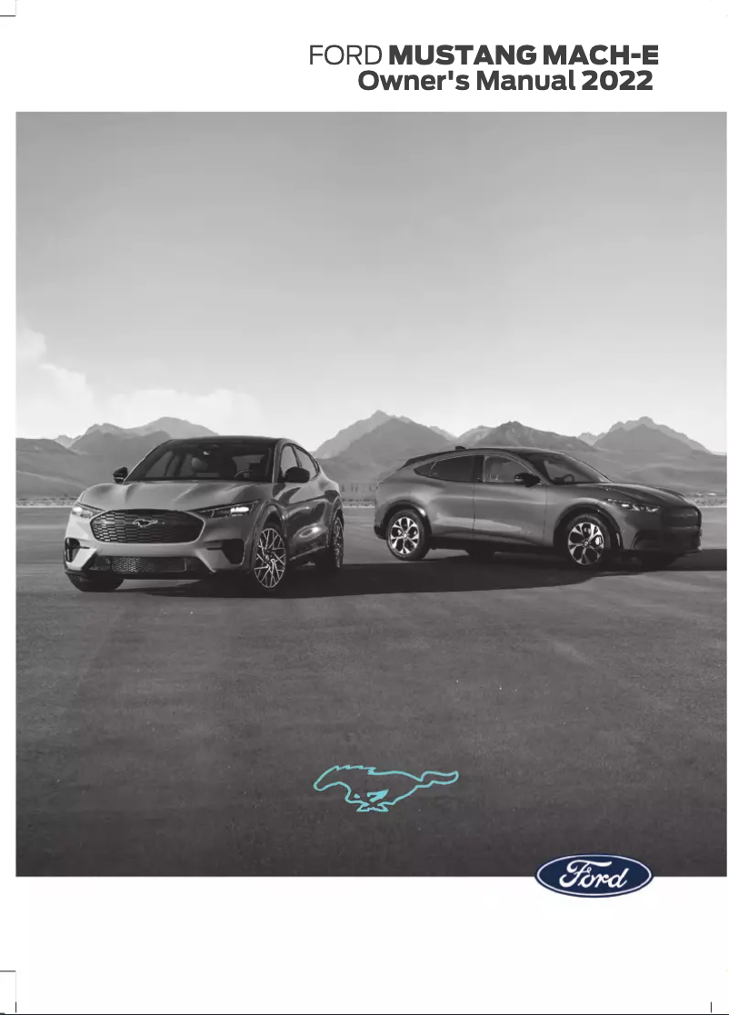 Page n°1 - Manuel utilisateur Ford Mustang Mach-E (2022)