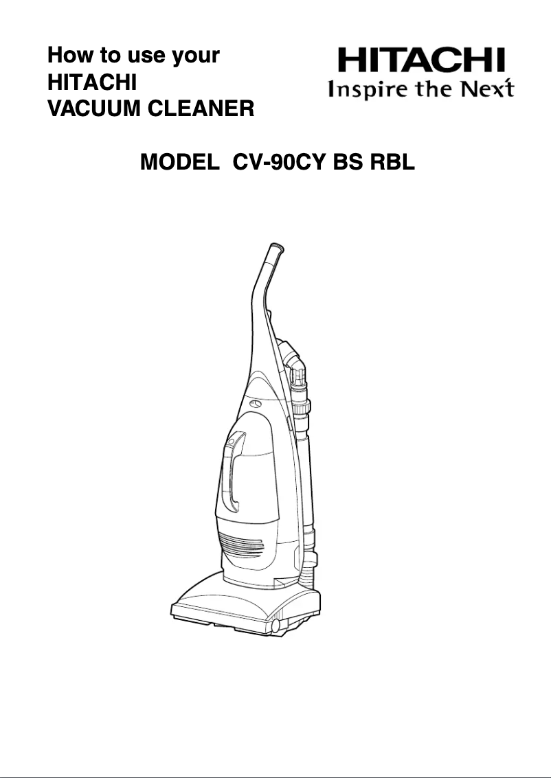Image de la première page du manuel de l'appareil CV-90CY BS RBL