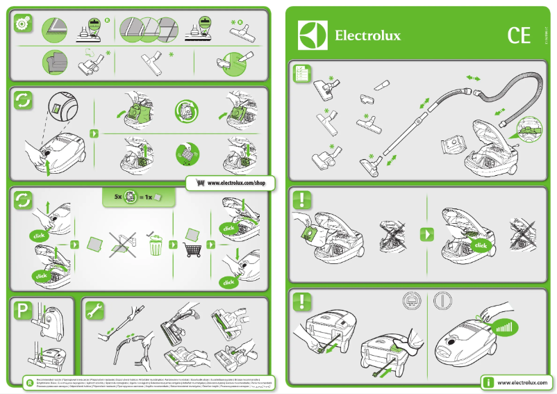 Página 1 del manual Manual de usuario Electrolux CEALLFLDB+