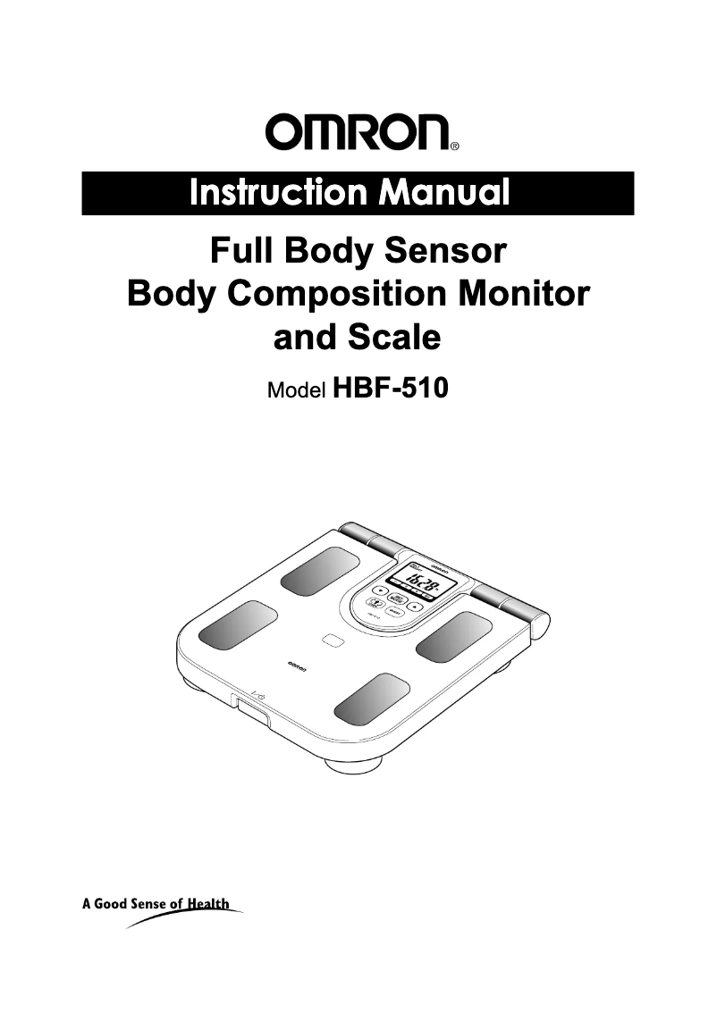 Página 1 del manual Manual de usuario Omron Full Body Sensor w Scale Wht