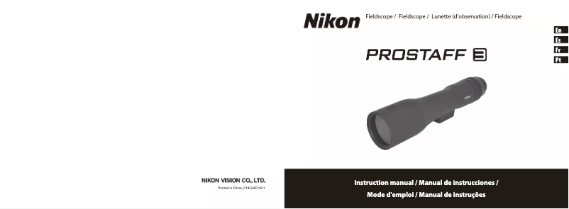 Page 1 de la notice Manuel utilisateur Nikon ProStaff 3