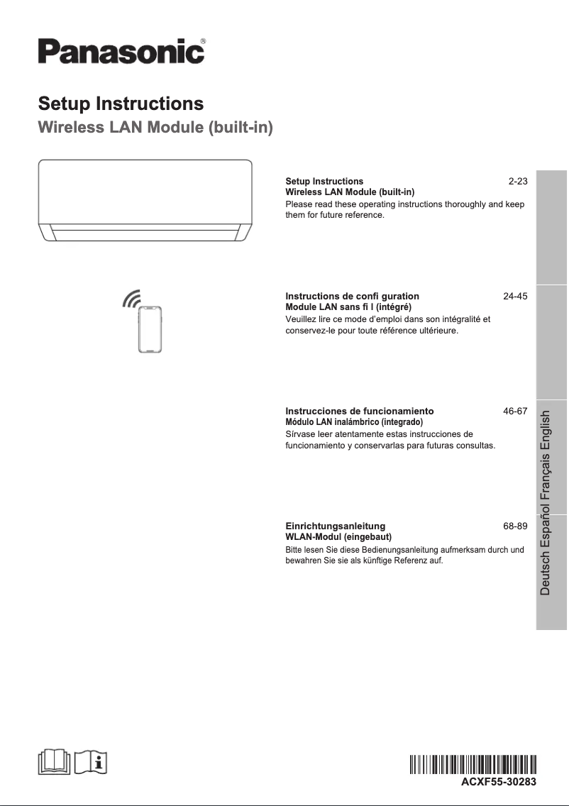 Page 1 de la notice Manuel utilisateur Panasonic CS-Z71XKEW