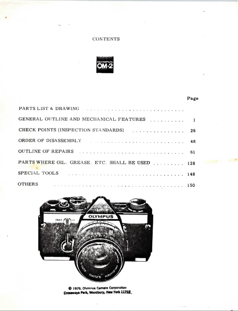 Image de la première page du manuel de l'appareil OM-2