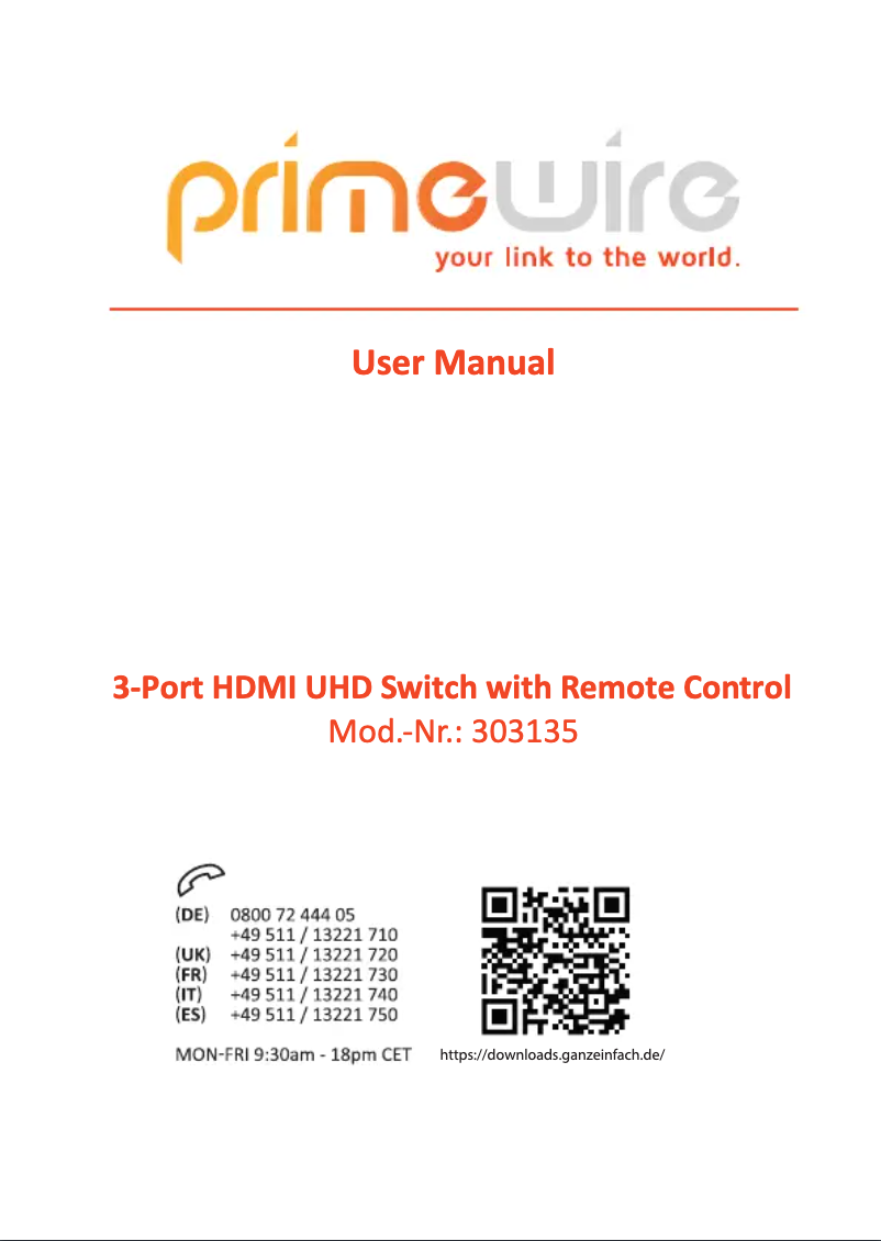 Image de la première page du manuel de l'appareil 303135