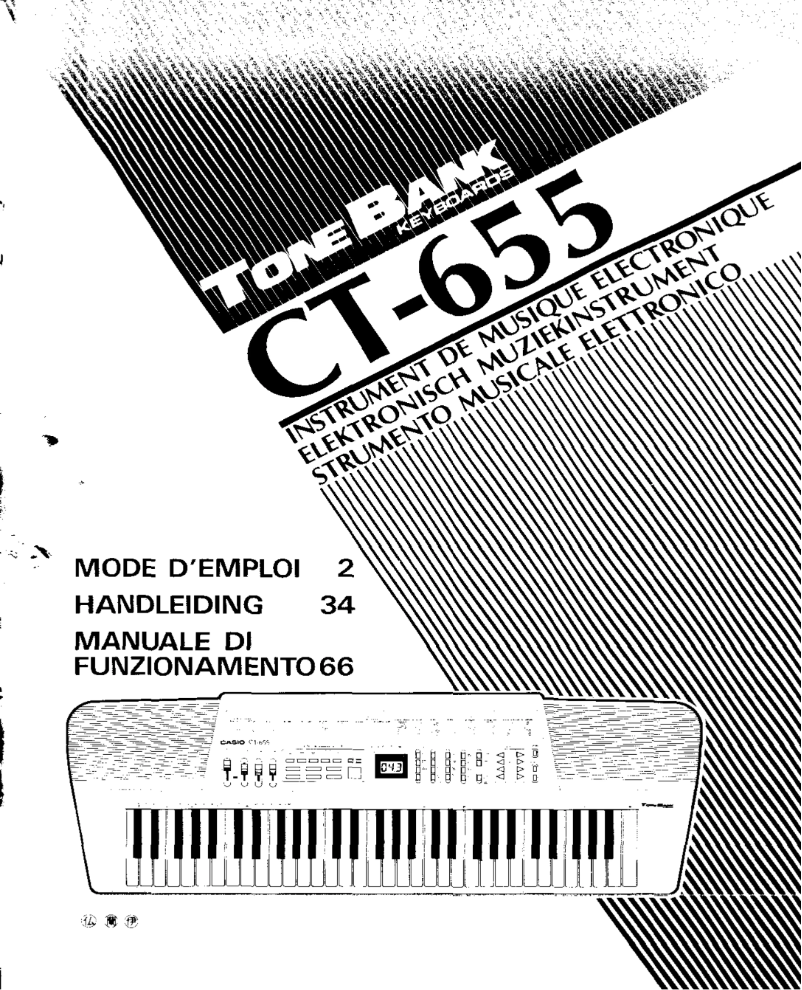 Page n°1 - Manuel utilisateur Casio ToneBank CT-655