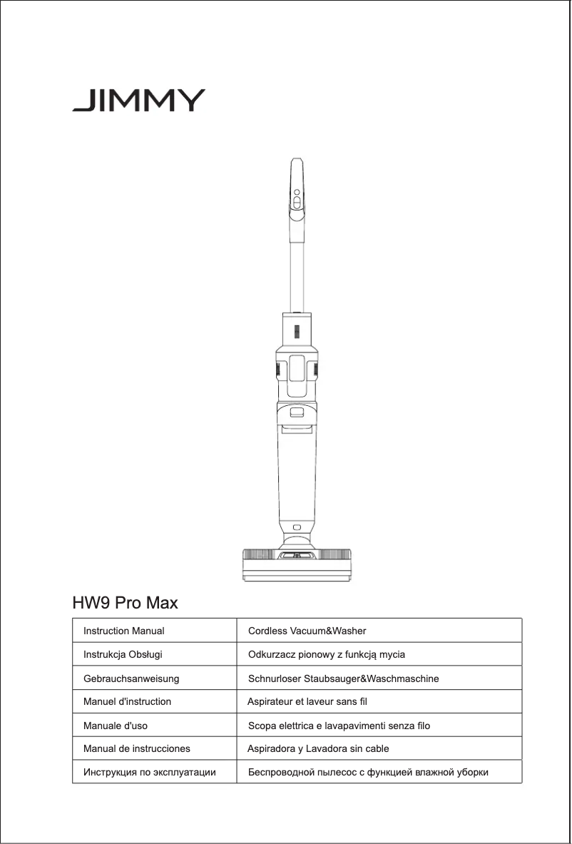 Page n°1 - Manuel utilisateur JIMMY HW9 Pro Max