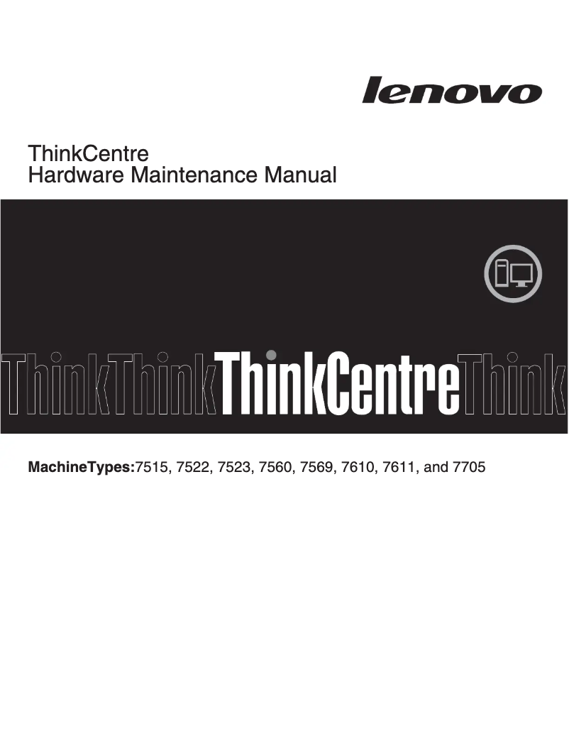Image de la première page du manuel de l'appareil ThinkCentre A58