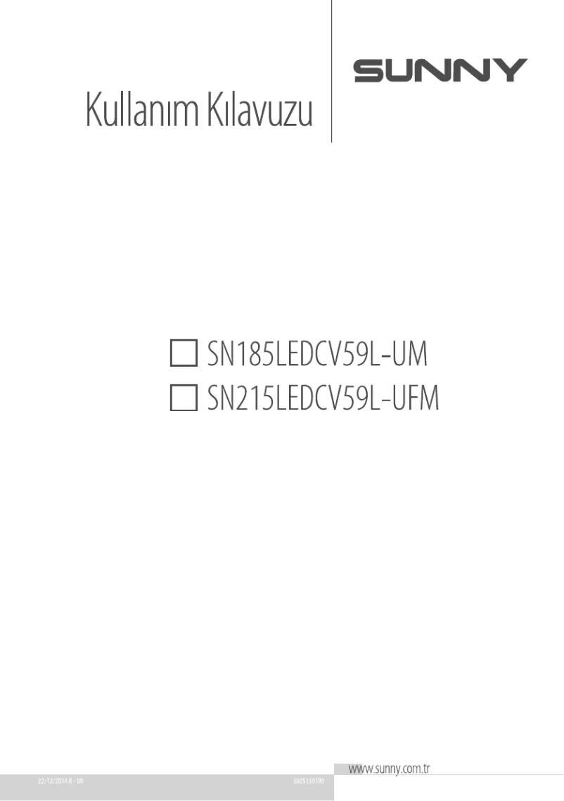 Image de la première page du manuel de l'appareil SN185LEDCV59L-UM