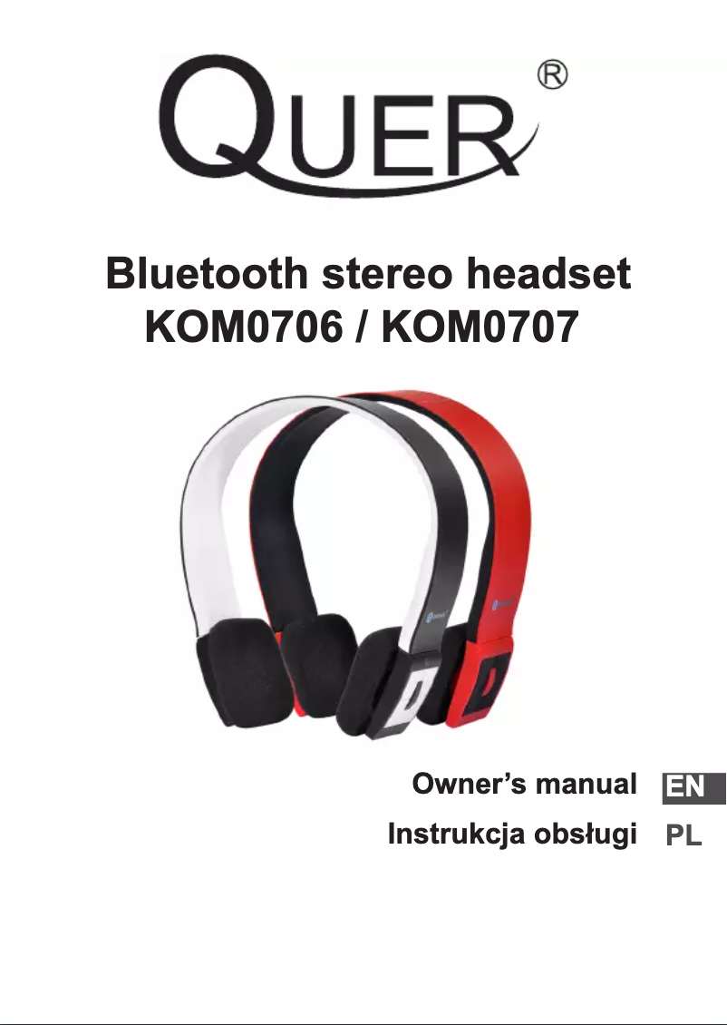Page 1 de la notice Manuel utilisateur Quer KOM0706