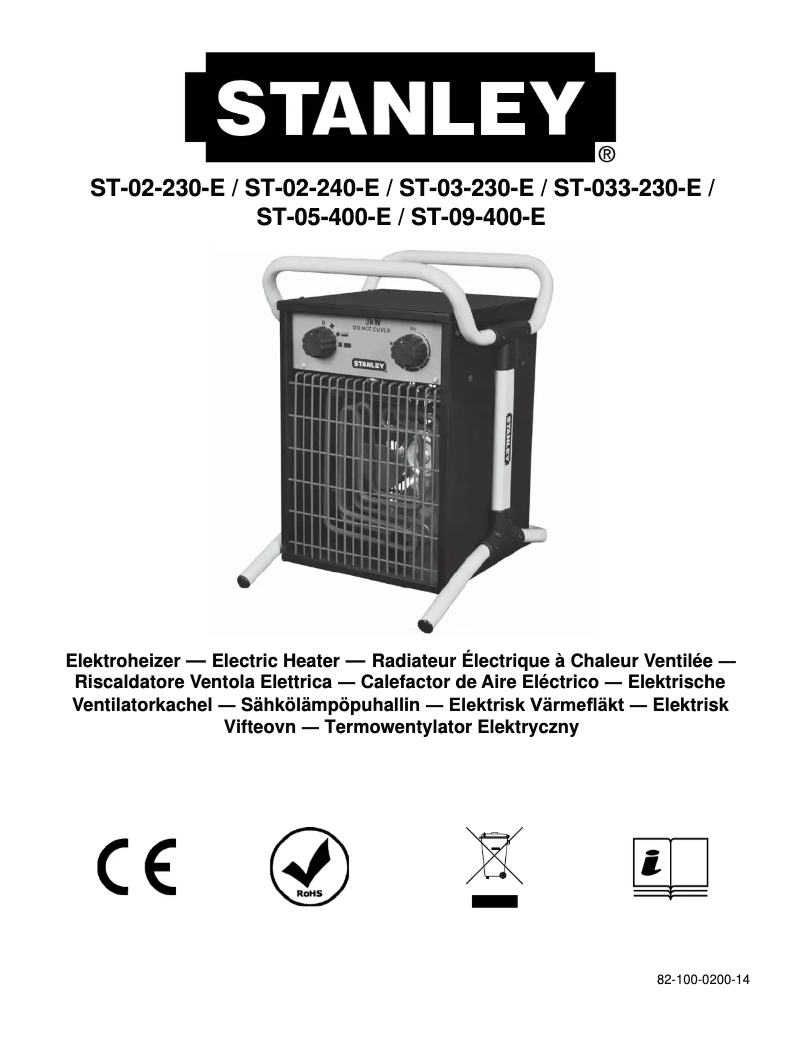 Page n°1 - Manuel utilisateur Stanley ST-05-400-E