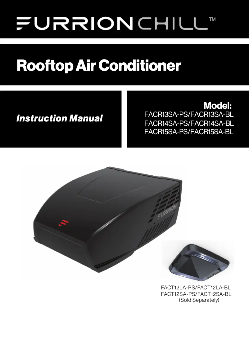 Página 1 del manual Manual de usuario Furrion FACC12ZA-BL