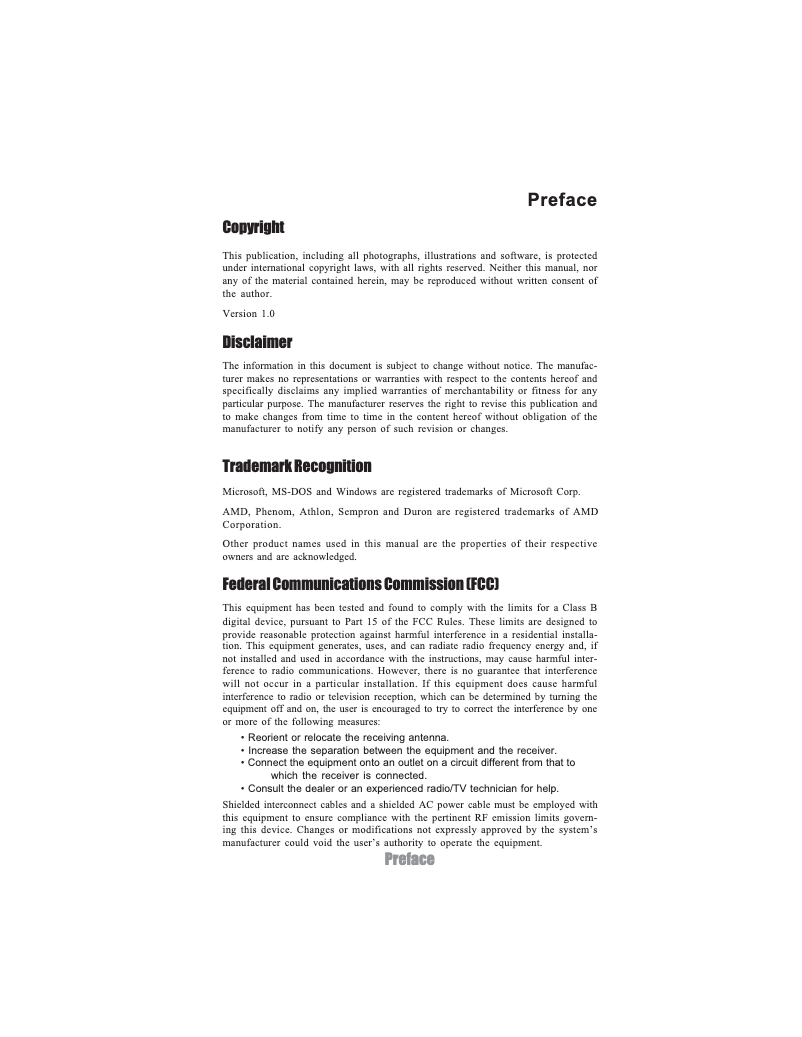 Page n°1 - Manuel utilisateur ECS A880LM-A3