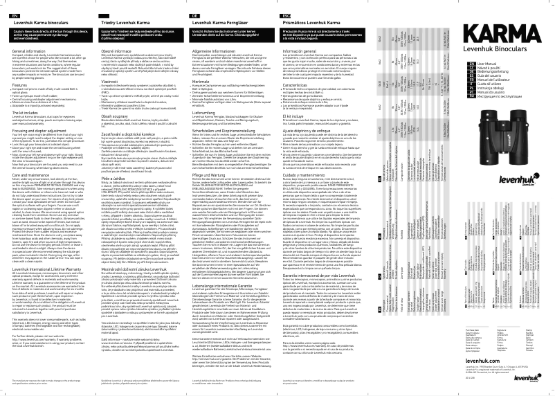 Page n°1 - Manuel utilisateur Levenhuk Karma