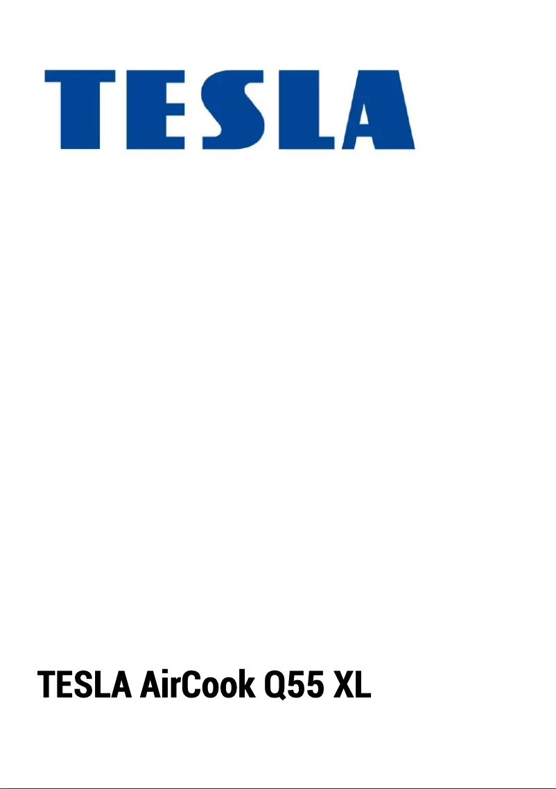 Page 1 de la notice Manuel utilisateur Tesla AirCook Q55 XL