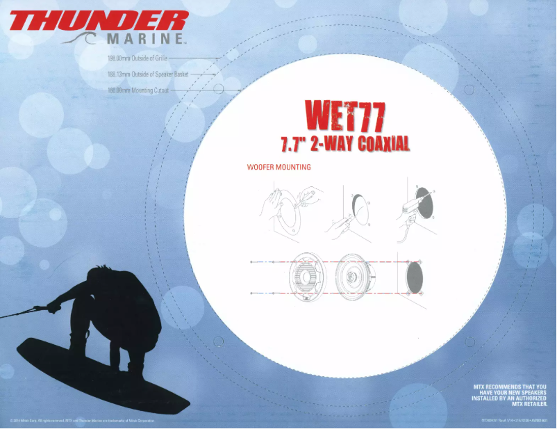 Page 1 de la notice Manuel utilisateur MTX Audio WET77-W