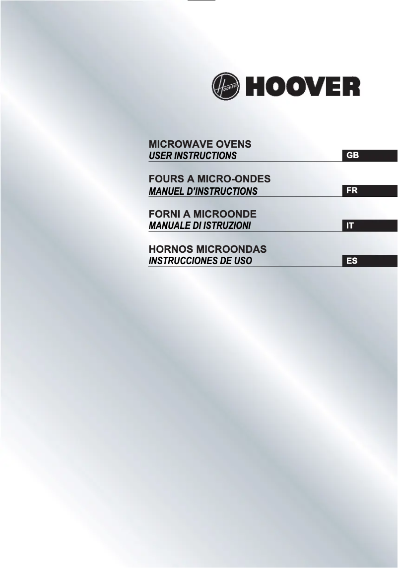 Page n°1 - Manuel utilisateur Hoover HMG201X