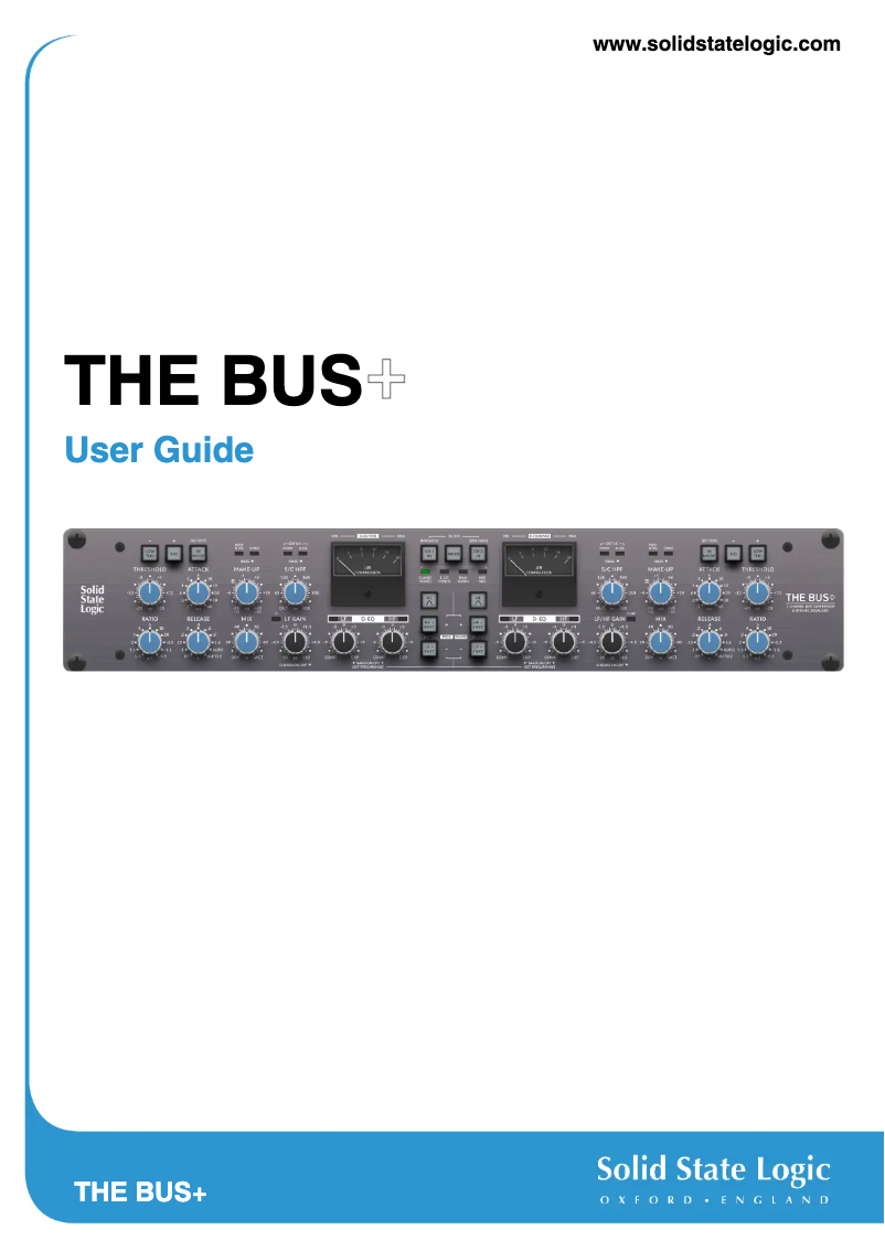 Page n°1 - Manuel utilisateur Solid State Logic THE BUS+