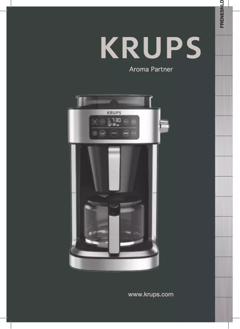 Page 1 de la notice Manuel utilisateur Krups Aroma Partner KM760D