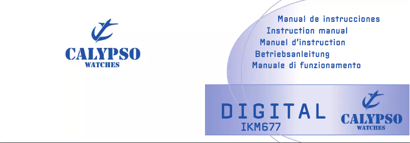 Page n°1 - Manuel utilisateur Calypso K5521