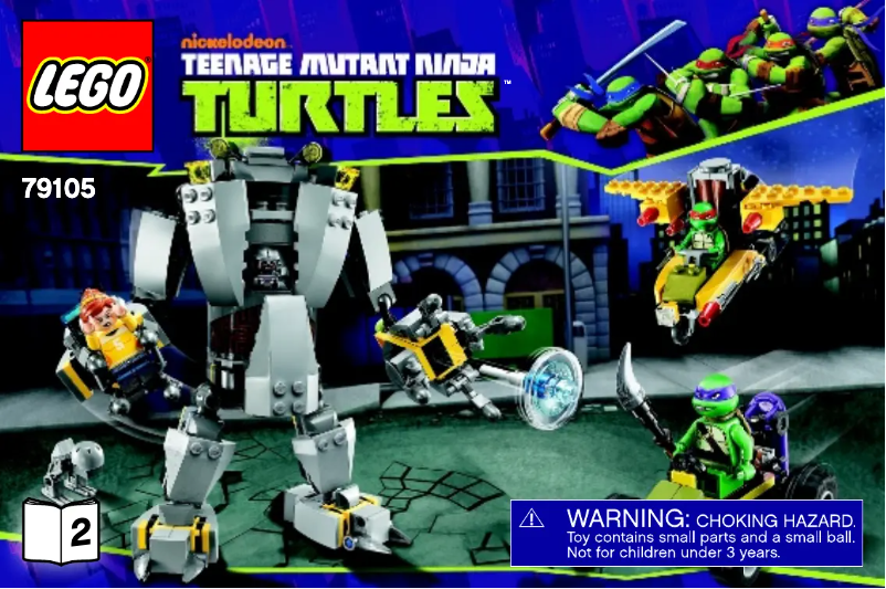 Página 1 del manual Manual de usuario Lego Ninja Turtles 79105