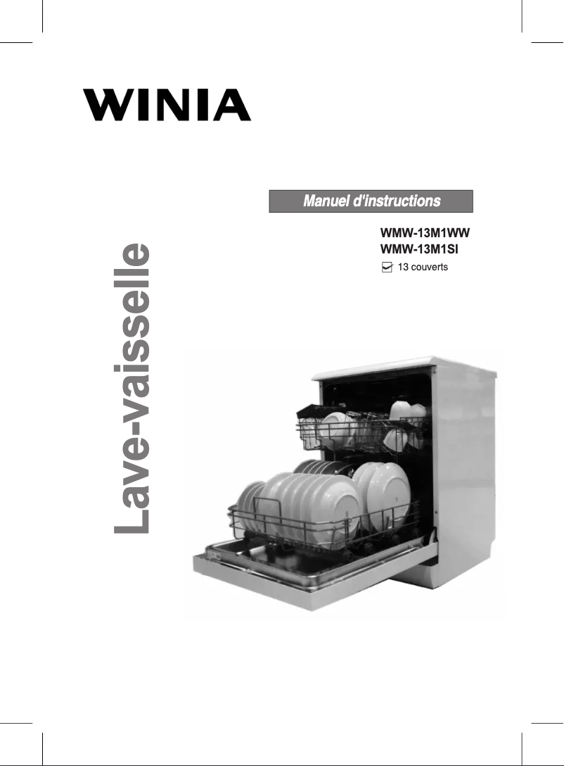 Page 1 de la notice Manuel utilisateur Winia WMW-13M1SI