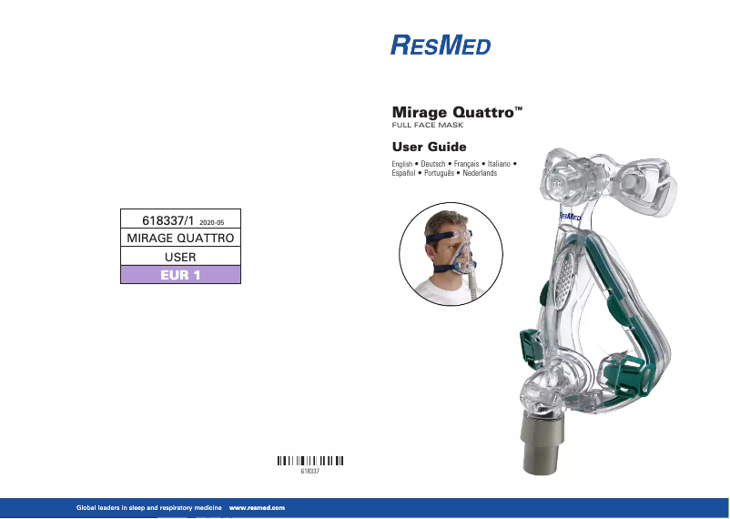 Image de la première page du manuel de l'appareil Mirage Quattro