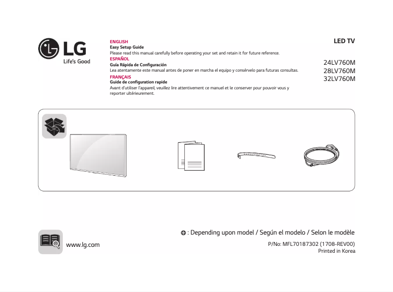 Página 1 del manual Manual de usuario LG 32LV760M