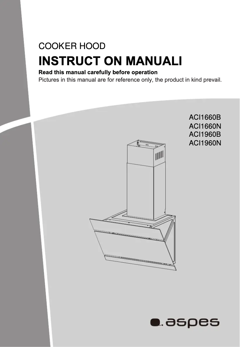 Page 1 de la notice Manuel utilisateur Aspes ACI1660B
