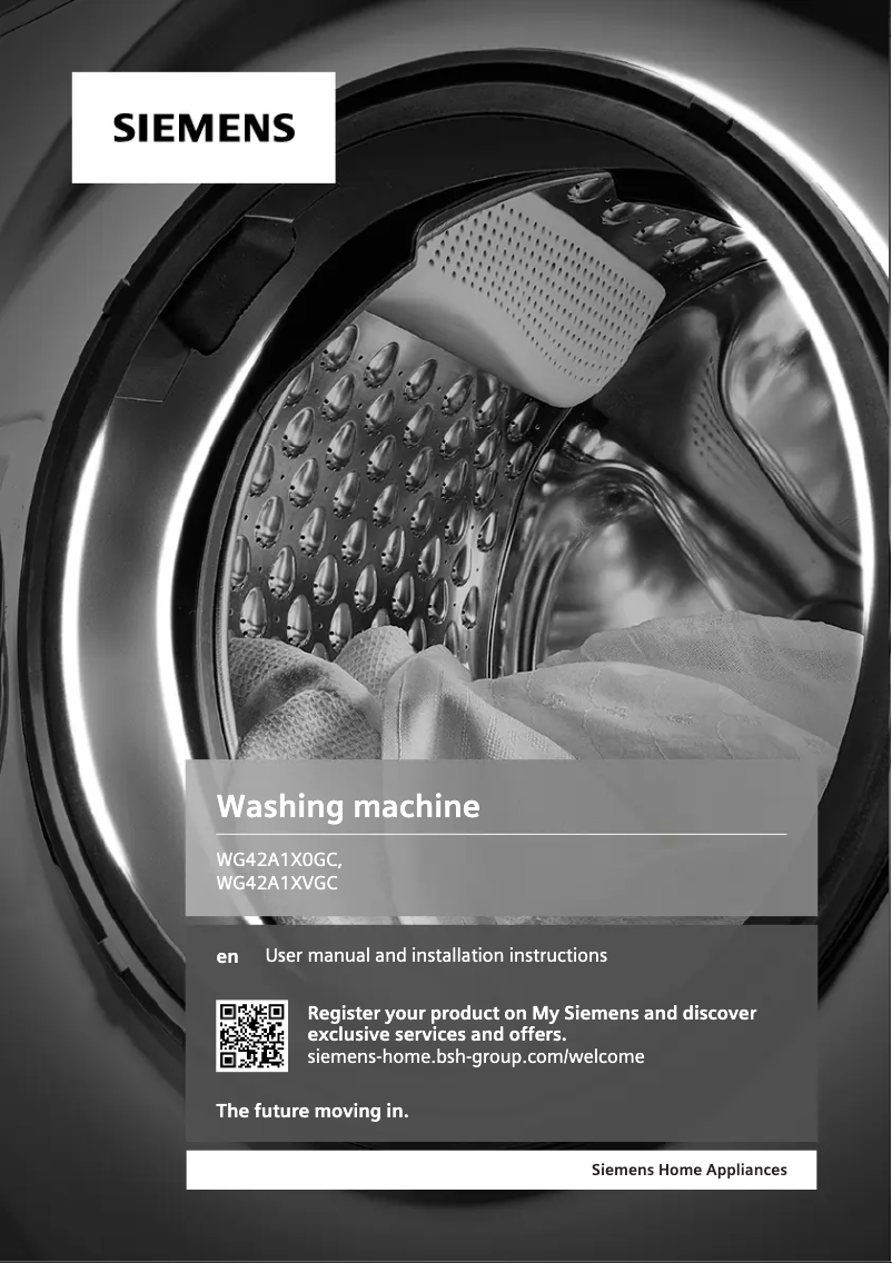 Page n°1 - Manuel utilisateur Siemens WG42A1XVGC