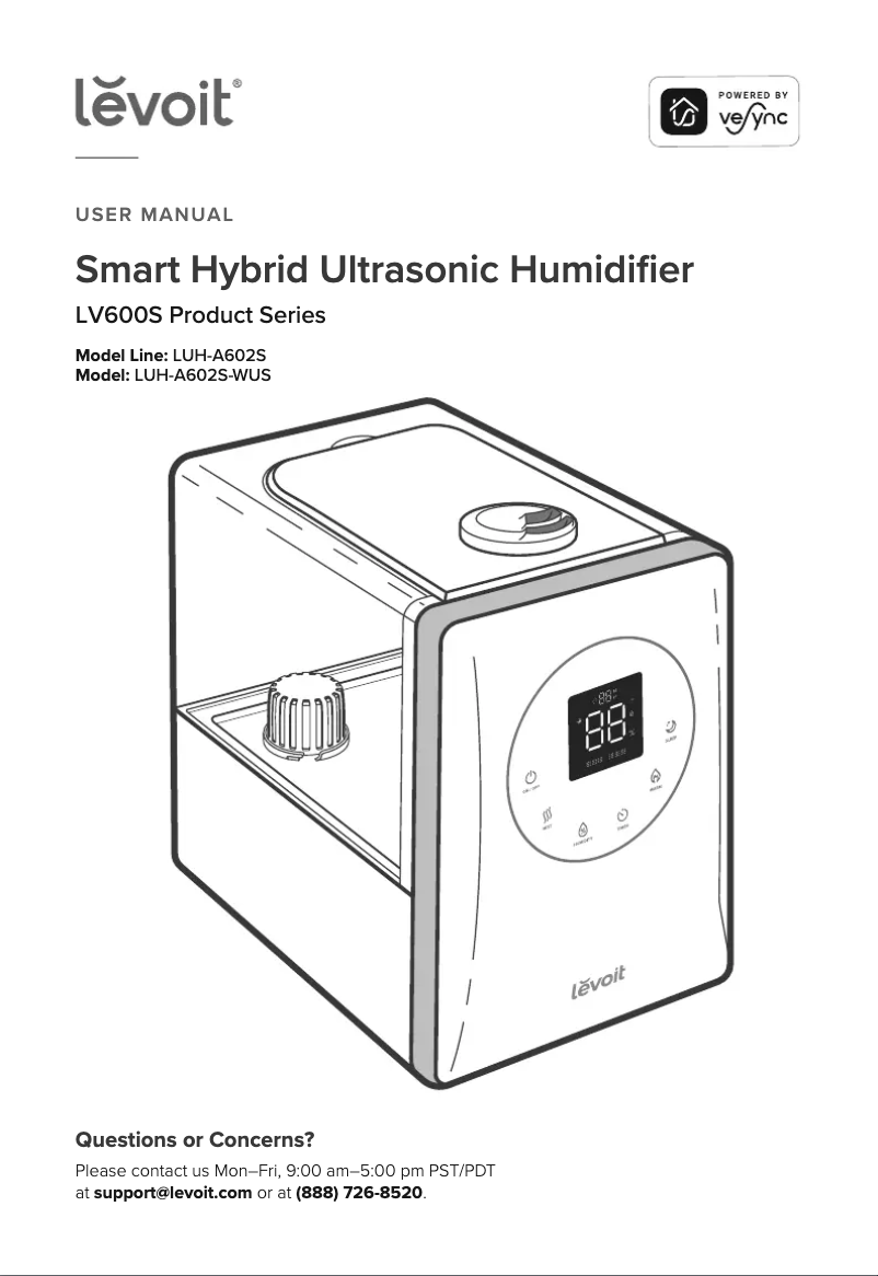 Image de la première page du manuel de l'appareil LV600S